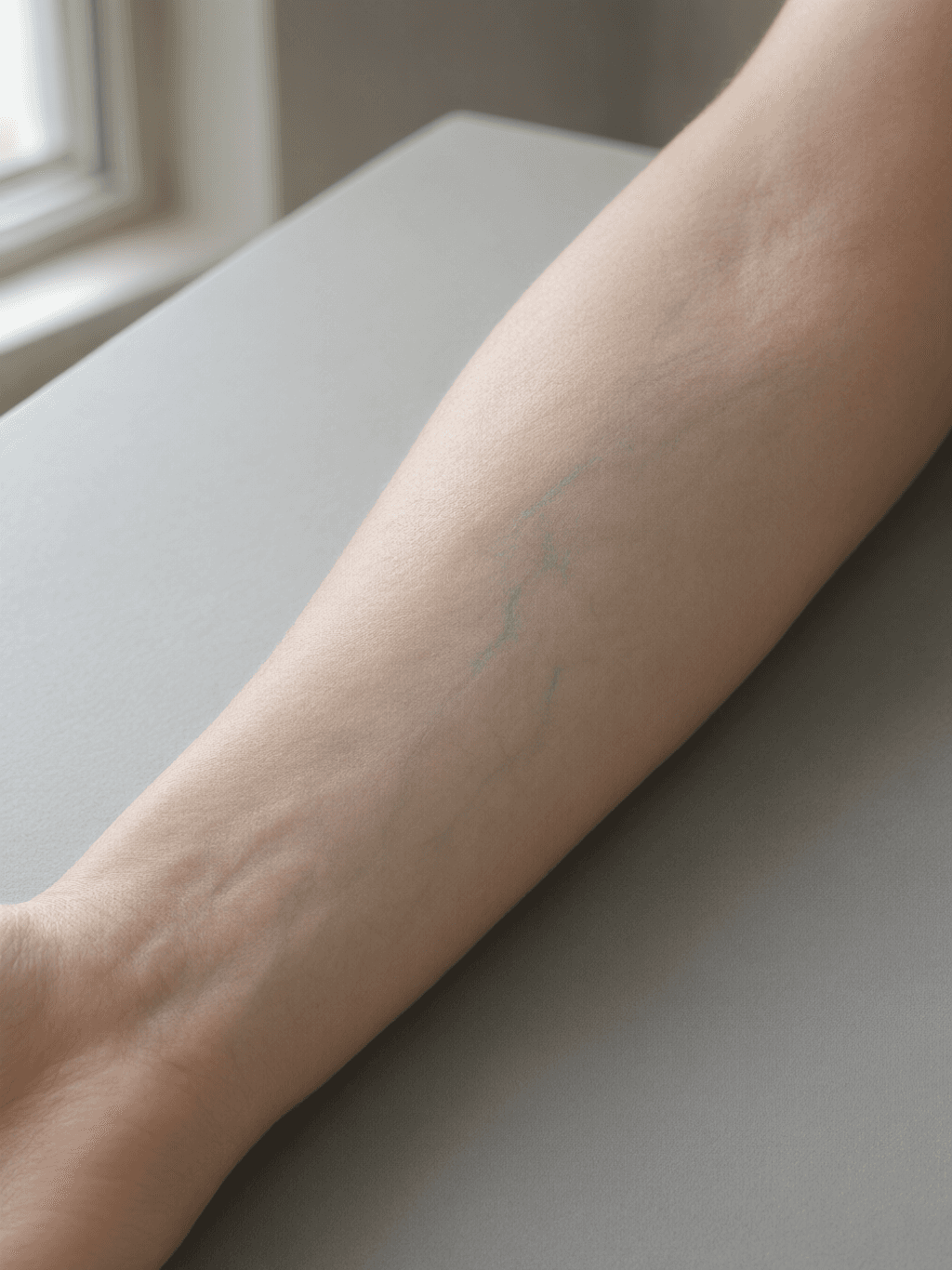 Bare forearm before preview